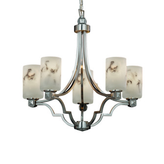 LumenAria LED Chandelier in Brushed Nickel (102|FAL-8500-10-NCKL-LED5-3500)