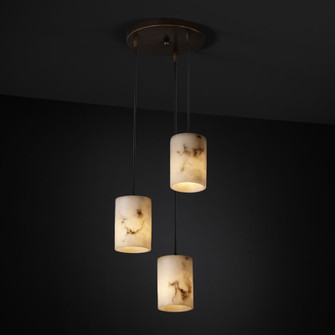 LumenAria Three Light Pendant in Matte Black (102|FAL-8818-10-MBLK)