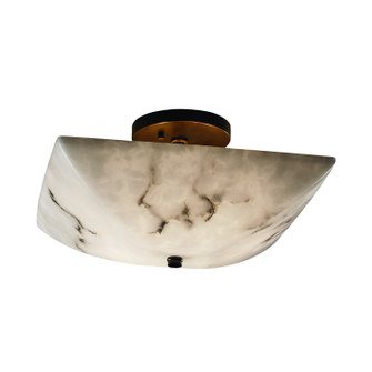 LumenAria LED Semi-Flush Mount in Brushed Nickel (102|FAL-9695-25-NCKL-LED2-2000)