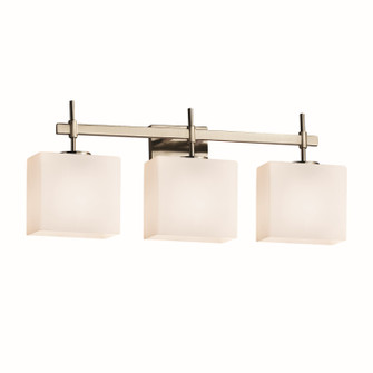 Fusion Three Light Bath Bar in Brushed Nickel (102|FSN-8413-55-OPAL-NCKL)
