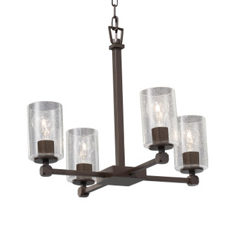 Fusion Four Light Chandelier in Brushed Nickel (102|FSN-8420-10-SEED-NCKL)