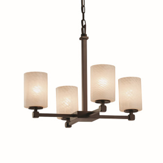 Fusion LED Chandelier in Matte Black (102|FSN-8420-10-WEVE-MBLK-LED4-2800)