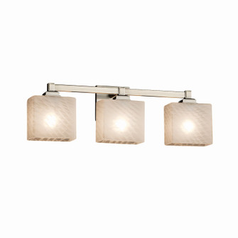 Fusion Three Light Bath Bar in Brushed Nickel (102|FSN-8433-55-WEVE-NCKL)