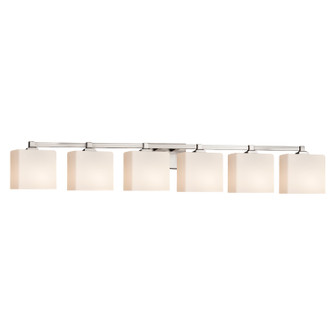 Fusion Six Light Bath Bar in Brushed Nickel (102|FSN-8436-55-OPAL-NCKL)