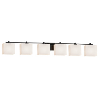 Fusion LED Bath Bar in Matte Black (102|FSN-8446-55-OPAL-MBLK-LED6-4200)