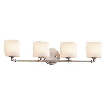 Fusion Four Light Bath Bar in Brushed Nickel (102|FSN-8464-30-OPAL-NCKL)