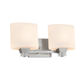 Fusion Two Light Bath Bar in Brushed Nickel (102|FSN-8472-30-OPAL-NCKL)