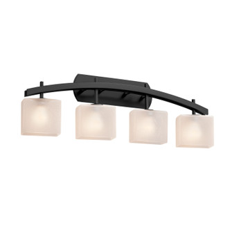 Fusion Four Light Bath Bar in Matte Black (102|FSN-8594-55-FRCR-MBLK)