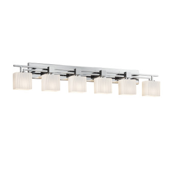 Fusion Six Light Bath Bar in Brushed Nickel (102|FSN-8706-55-RBON-NCKL)