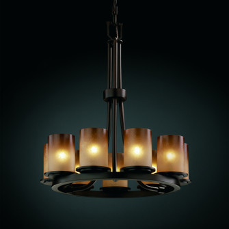 Fusion LED Chandelier in Dark Bronze (102|FSN-8766-10-CRML-DBRZ-LED9-6300)