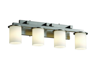 Fusion Four Light Bath Bar in Dark Bronze (102|FSN-8774-10-OPAL-DBRZ)