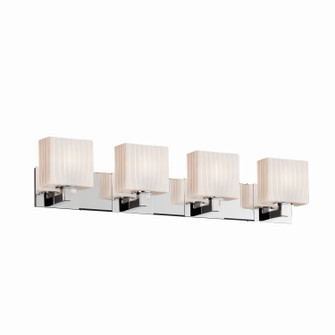 Fusion Four Light Bath Bar in Brushed Nickel (102|FSN-8924-55-RBON-NCKL)