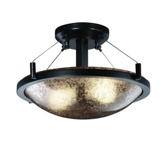 Fusion Two Light Semi-Flush Mount in Dark Bronze (102|FSN-9680-35-MROR-DBRZ)