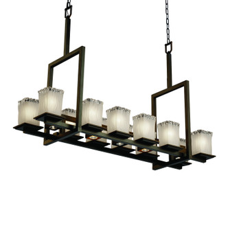 Veneto Luce LED Chandelier in Dark Bronze (102|GLA-8619-26-WTFR-DBRZ-LED12-8400)