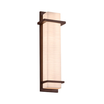 Porcelina LED Outdoor Wall Sconce in Brushed Nickel (102|PNA-7614W-WAVE-NCKL)