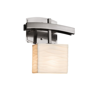 Porcelina One Light Wall Sconce in Brushed Nickel (102|PNA-8597-55-WAVE-NCKL)