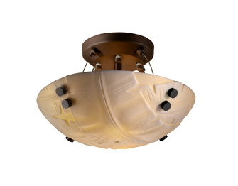 Porcelina Two Light Semi-Flush Mount in Dark Bronze (102|PNA-9650-35-BANL-DBRZ-F2)