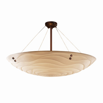 Porcelina LED Semi-Flush Mount in Dark Bronze (102|PNA-9659-35-WAVE-DBRZ-F6-LED9-9000)