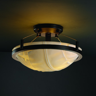 Porcelina LED Semi-Flush Mount in Dark Bronze (102|PNA-9680-35-BANL-DBRZ-LED2-2000)