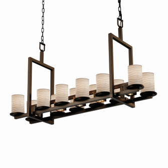 Limoges LED Chandelier in Matte Black (102|POR-8720-10-WAVE-MBLK-LED12-8400)