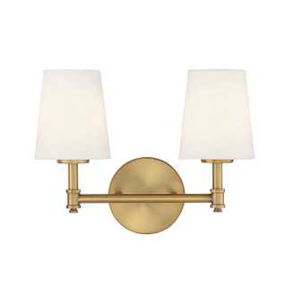 Two Light Bathroom Vanity Light in Natural Brass (446|M80050NB)