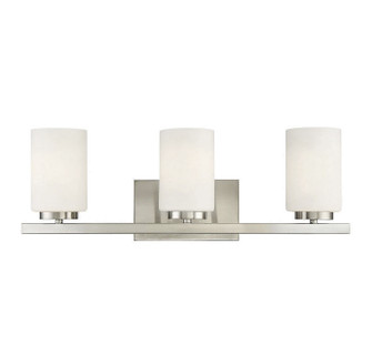 Three Light Bathroom Vanity Light in Brushed Nickel (446|M80067BN)