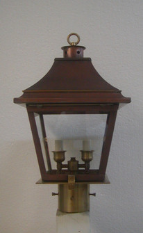 Forte Two Light Post Mount in Antique Copper (265|88302ACC)