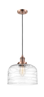 Franklin Restoration One Light Mini Pendant in Antique Copper (405|201C-AC-G713-L)