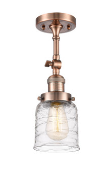 Franklin Restoration One Light Semi-Flush Mount in Antique Copper (405|201F-AC-G513)