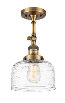 Franklin Restoration One Light Semi-Flush Mount in Brushed Brass (405|201F-BB-G713)