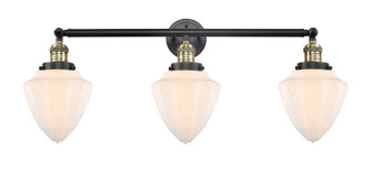 Franklin Restoration Three Light Bath Vanity in Black Antique Brass (405|205-BAB-G661-7)