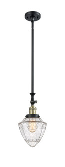 Franklin Restoration LED Mini Pendant in Black Antique Brass (405|206-BAB-G664-7-LED)