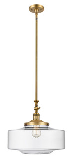 Franklin Restoration One Light Mini Pendant in Brushed Brass (405|206-BB-G692-16)