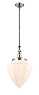 Franklin Restoration One Light Mini Pendant in Polished Nickel (405|206-PN-G661-12)