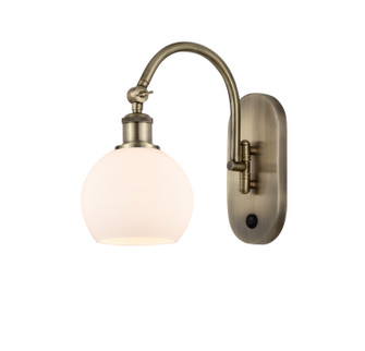Ballston LED Wall Sconce in Antique Brass (405|518-1W-AB-G121-6-LED)