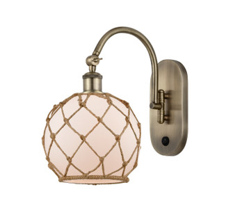 Ballston LED Wall Sconce in Antique Brass (405|518-1W-AB-G121-8RB-LED)
