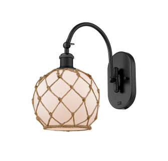 Ballston One Light Wall Sconce in Matte Black (405|518-1W-BK-G121-8RB)