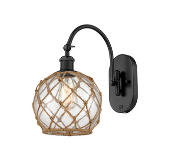 Ballston LED Wall Sconce in Matte Black (405|518-1W-BK-G122-8RB-LED)