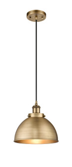 Ballston Urban LED Mini Pendant in Brushed Brass (405|916-1P-BB-MFD-10-BB-LED)