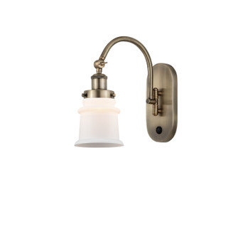 Franklin Restoration LED Wall Sconce in Brushed Satin Nickel (405|918-1W-SN-G184S-LED)