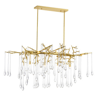 Anita Ten Light Chandelier in Gold Leaf (401|1094P47-10-620)