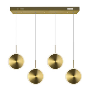 Ovni LED Island/Pool Table Chandelier in Brass (401|1204P30-4-625)