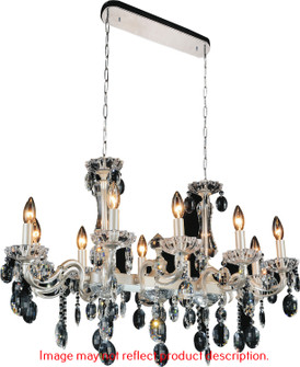 Flawless Ten Light Chandelier in Chrome (401|2016P37C-10)