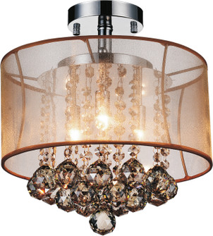 Radiant Three Light Flush Mount in Chrome (401|5062C12C (Chp + G))
