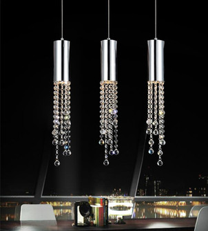 Extended Three Light Pendant in Chrome (401|5081P20C-RC)