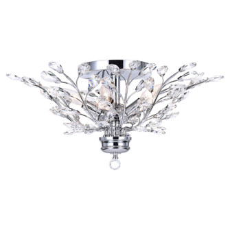 Ivy Three Light Flush Mount in Chrome (401|5206C16C)