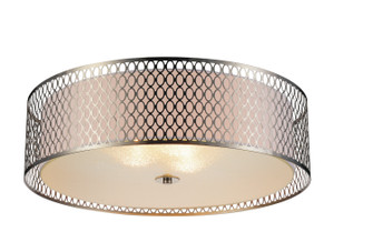 Mikayla Five Light Flush Mount in Satin Nickel (401|5555C22SN)