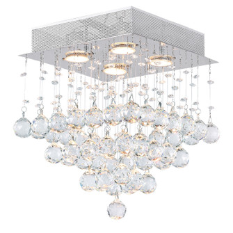Square Four Light Flush Mount in Chrome (401|6601C12C-S)