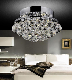 Queen Four Light Flush Mount in Chrome (401|8038C14C-R)