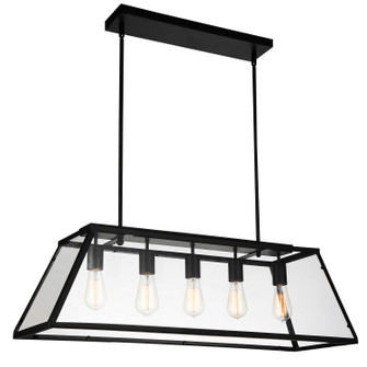 Alyson Five Light Chandelier in Black (401|9601P36-5-101)